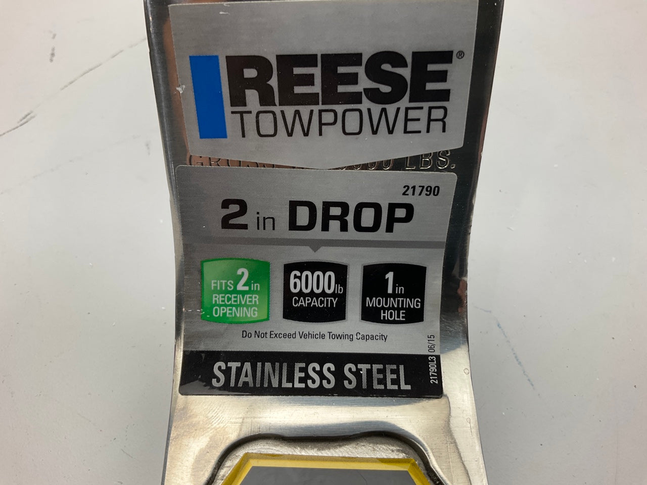 Reese 21790 Trailer Hitch Ball Mount - 2'' Receiver, 2'' Drop, 0.75'' Rise, 6000lbs