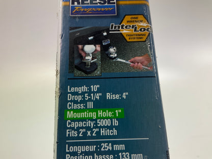 Reese 21794 2'' Trailer Hitch Ball Mount & 2-5/16'' Ball, 5.25'' Drop Or 4'' Rise
