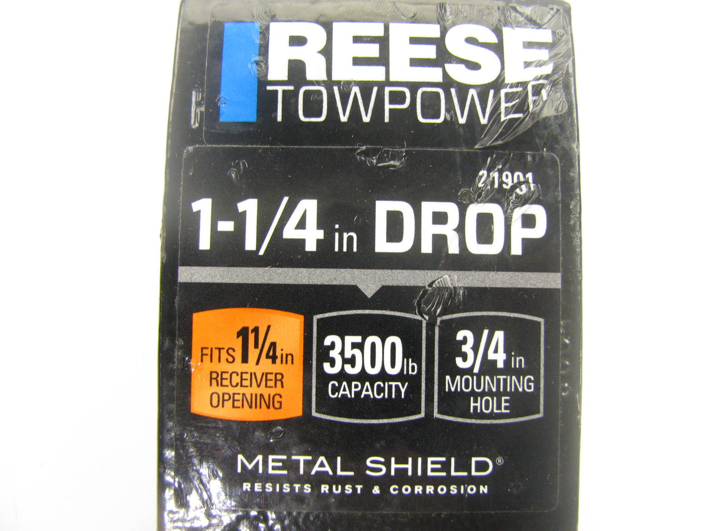 Reese 21901 Interlock Hitch Ball Mount, 1-1/4 In. Receiver, 1.25 Drop, 0.75 Rise