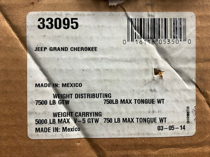 Reese 33095 Class III Trailer Hitch With Hardware For 2005-2010 Grand Cherokee