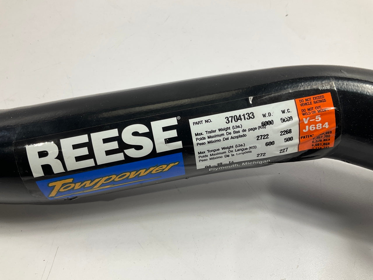 Reese 37041 Class 3 Multi-Fit Trailer Hitch; 500/5,000lb Weight Carrying