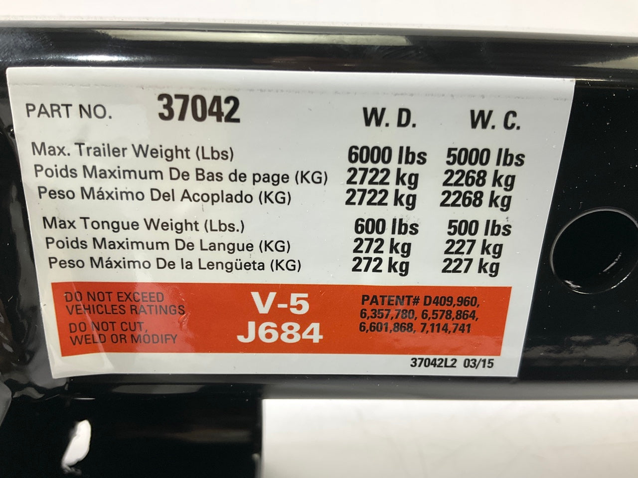 Reese 37042 Towpower Multi-Fit Class 3 Trailer Hitch