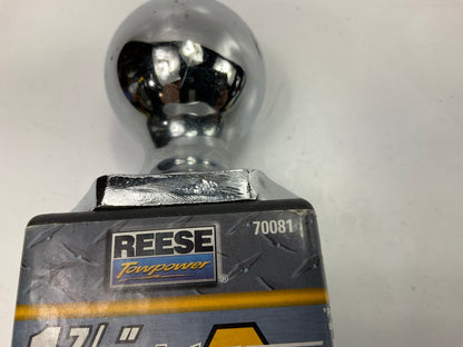 Reese 70081 Trailer Hitch Tow Ball 1-7/8'', 2,000 Lbs. Capacity.