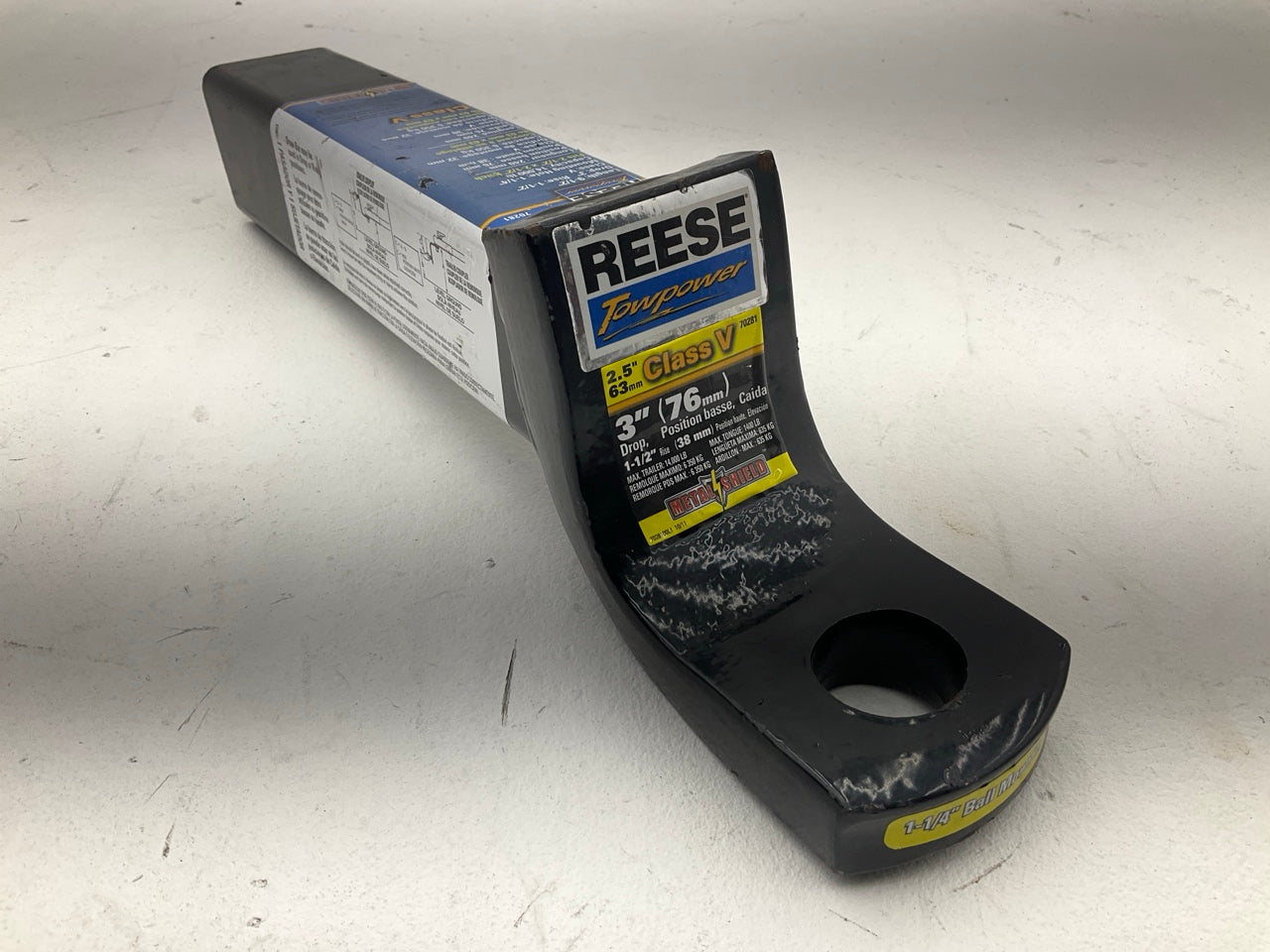 Reese 70281 Trailer Ball Mount For 2-1/2'' Receivers - 3'' Drop - 14,000 Lbs