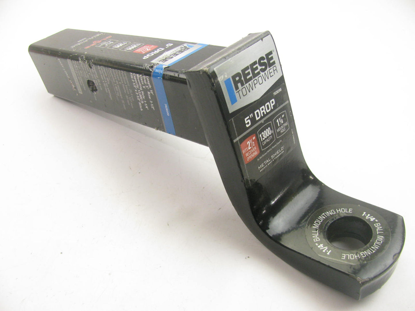 Reese 7028200 Heavy Duty Ball Mount For 2-1/2'' Receiver, 5'' Drop, 13,000 Lb Cap.