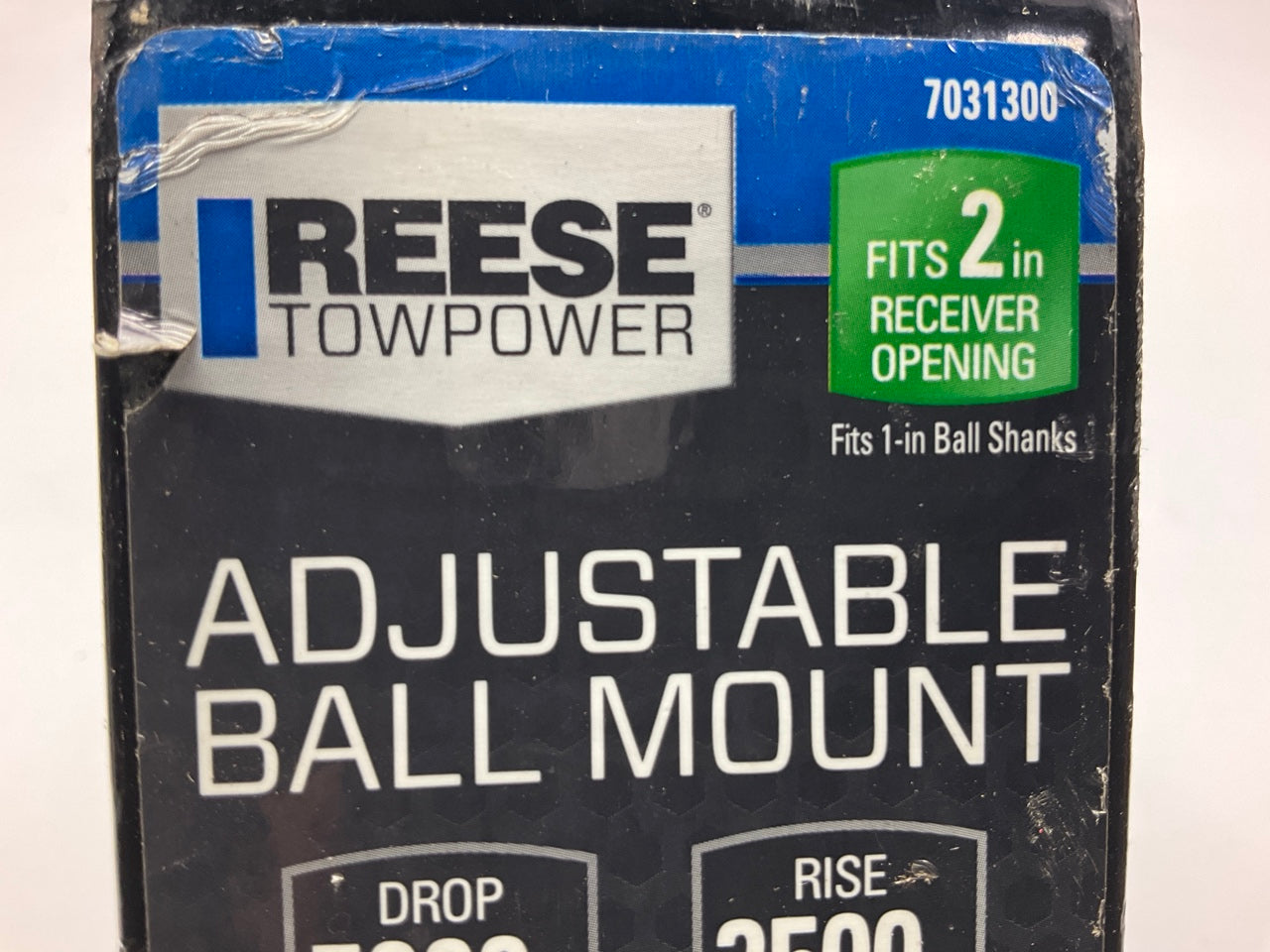 Reese Adjustable Trailer Hitch Ball Mount 2'' Tow Receiver 3'' To 7-1/2'' Drop