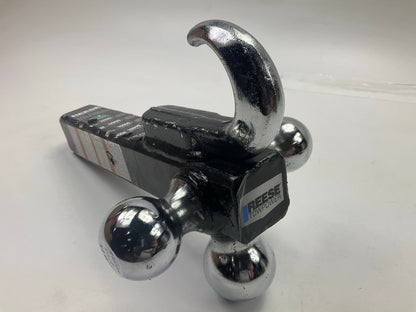 Reese 7031400 Triple Trailer Hitch Ball Mount With Tow Hook -  2'' Tow Receiver