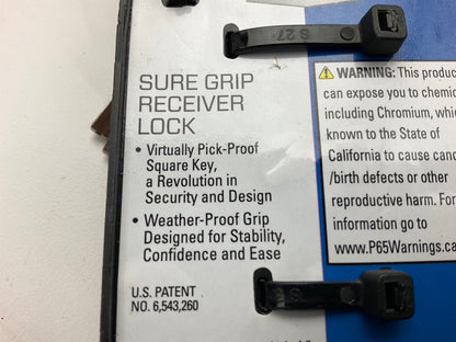 Reese 7039100 Trailer Hitch Lock For 1-1/4 Inch & 2 Inch Square Receivers