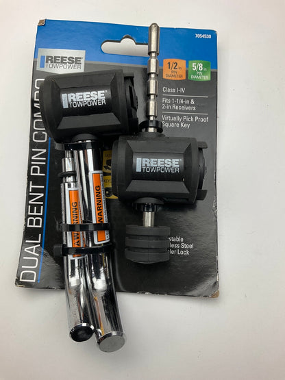 Reese 7054530 Trailer Hitch Lock, For 1-1/4'' & 2'' Receivers, 1/2'' & 5/8'' Pins
