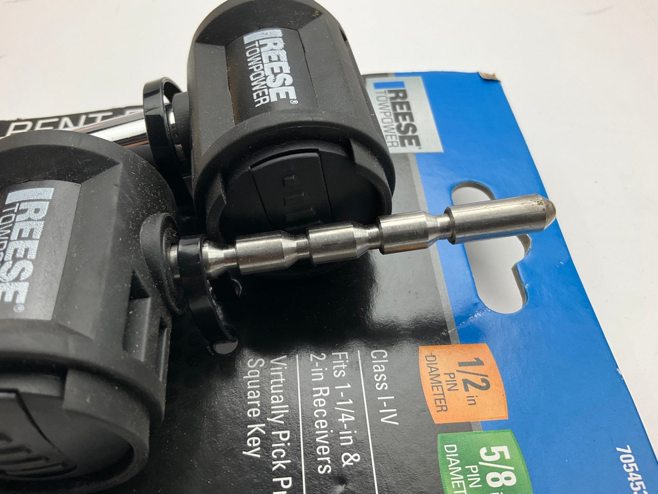 Reese 7054530 Trailer Hitch Lock, For 1-1/4'' & 2'' Receivers, 1/2'' & 5/8'' Pins
