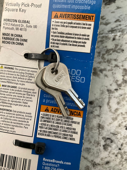 Reese Trailer Hitch Lock Pin For 1-1/4'' & 2'' Receivers 1/2'' & 5/8'' Pin Diameter