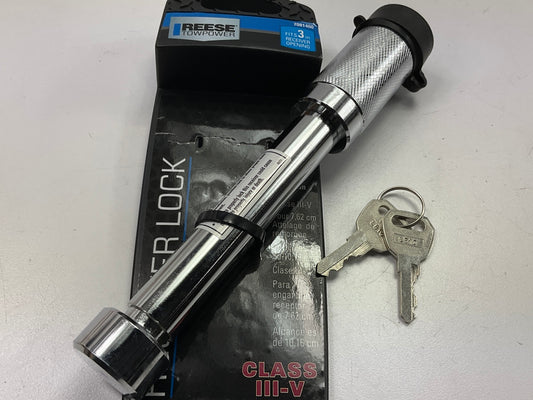 Reese 7081400 Trailer Hitch Lock, For 3'' Receiver, 5/8'' Pin Diameter, Dogbone