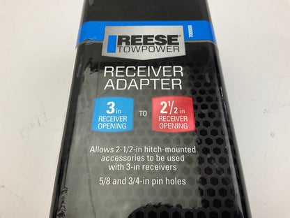 Reese 7088800 Trailer Hitch Adapter, From 3'' To 2-1/2'' Receiver, 5'' Length