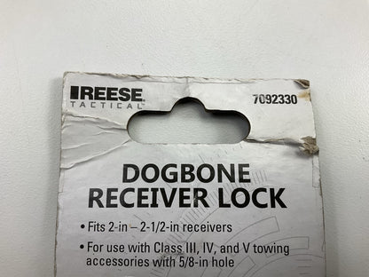 Reese Tactical Trailer Hitch Lock For 2'' & 2-1/2'' Receivers, 5/8'' Pin Diameter