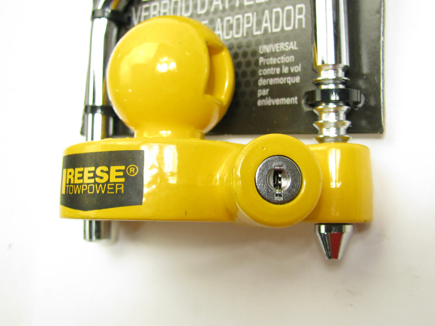 REESE 72783 Universal Trailer Coupler Lock Prevents Theft (1-7/8'', 2'' & 2-1/16'')