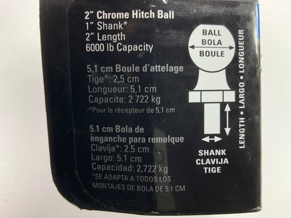 Reese 72803 Trailer Hitch Ball, 2'' Diameter, 6,000 Lbs. Capacity, 2-1/8'' Shank