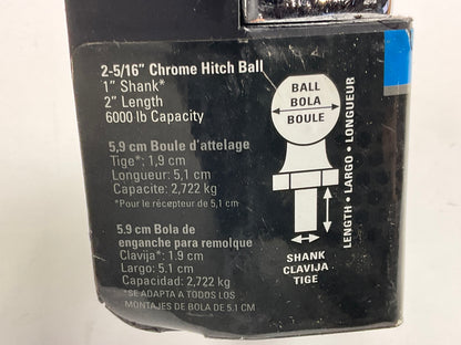 Reese 72806 Trailer Hitch Tow Ball - 2-5/16'',  6,000 Lbs