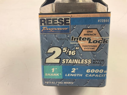 Reese 72844 Towpower Stainless Steel Interlock 2-5/16'' Hitch Ball