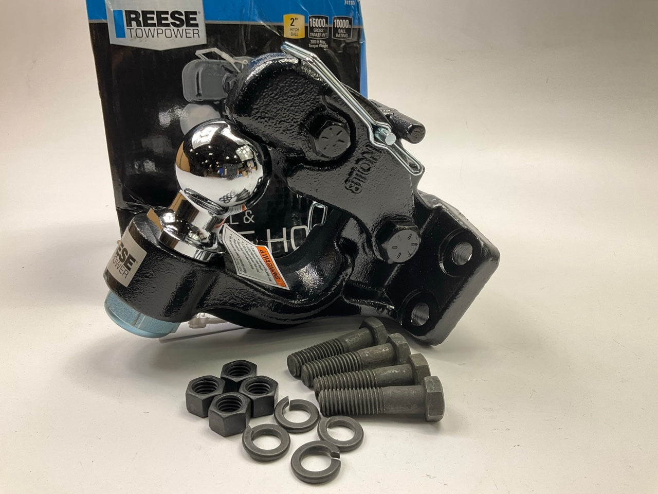 Reese 74116 Pintle Hook Ball Combination, Bolt-On, 16000lb Hook, 10000lb 2'' Ball