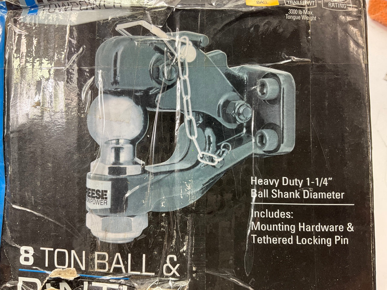 Reese 74116 Pintle Hook Ball Combination, Bolt-On, 16000lb Hook, 10000lb 2'' Ball