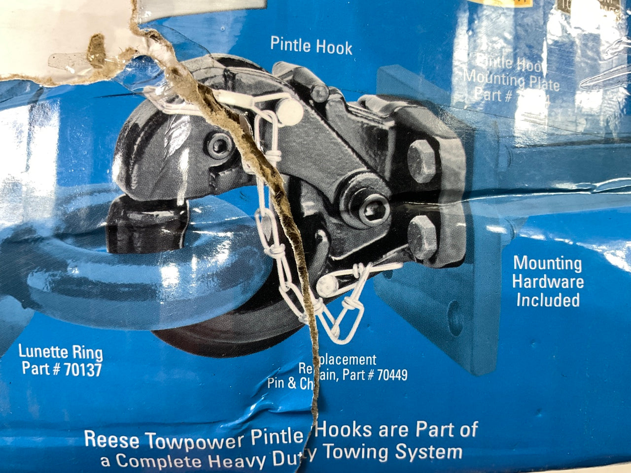 Reese 74118 Pintle Hook, Bolt-On, 20,000 Lbs. Capacity