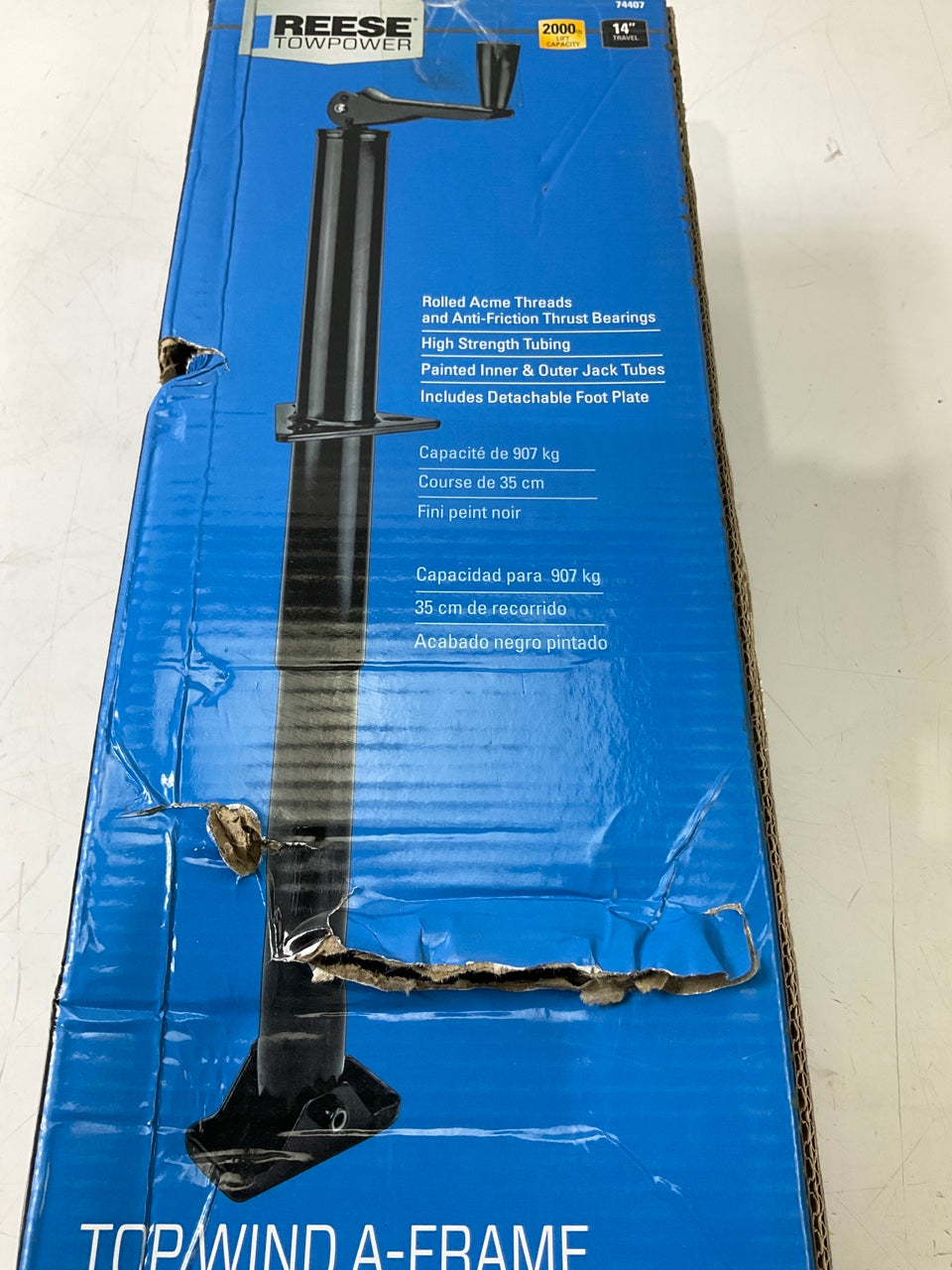 Reese 74407 Towpower Manual 2000 Lb. Trailer Jack