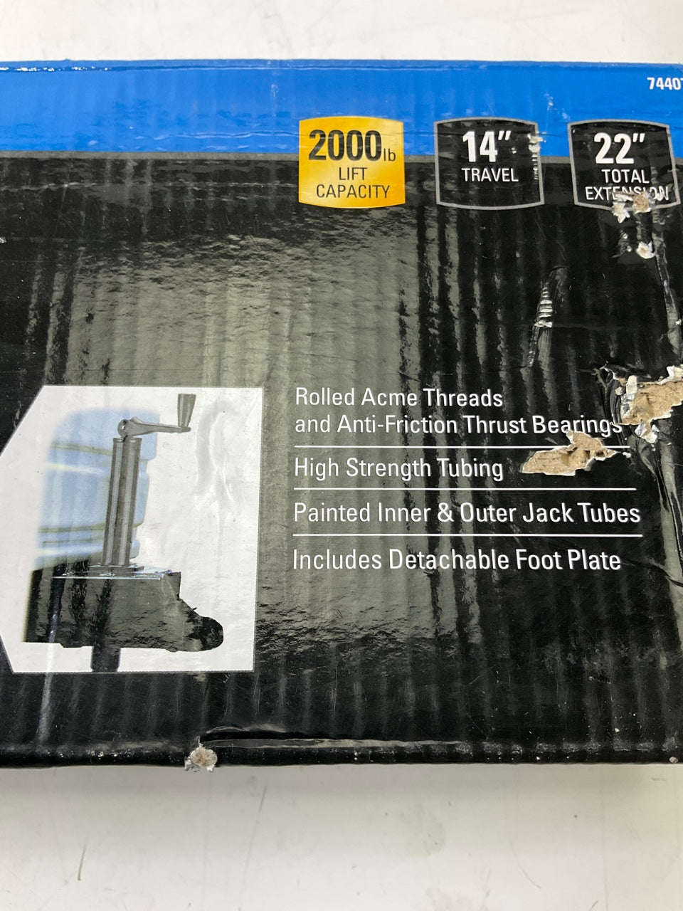 Reese 74407 Towpower Manual 2000 Lb. Trailer Jack