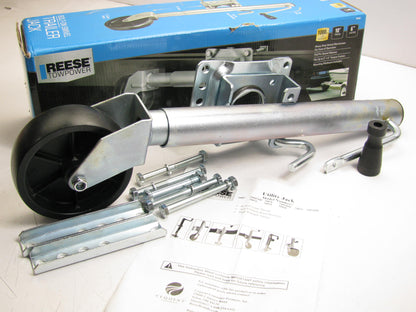 Reese 74410 Trailer Jack Swivel Mount, 6-Inch Wheel, 1,000 Lbs Lift