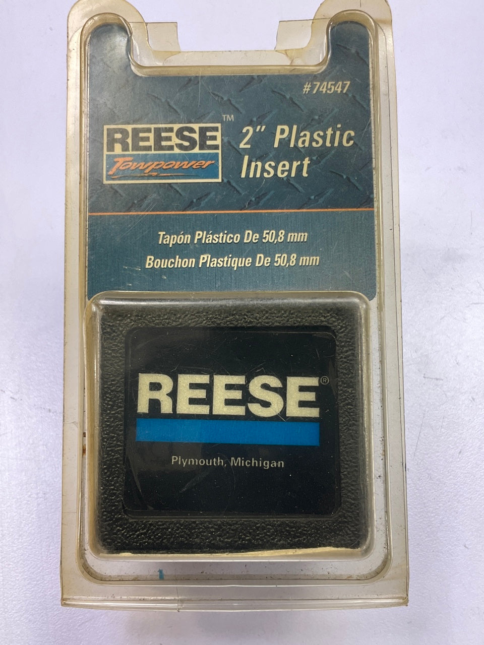 Reese 74547 Trailer Hitch Plug 2'' Plastic Insert