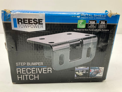 Reese 81378 Class 2 Step Bumper Trailer Hitch, 2 Inch Square Receiver, Black
