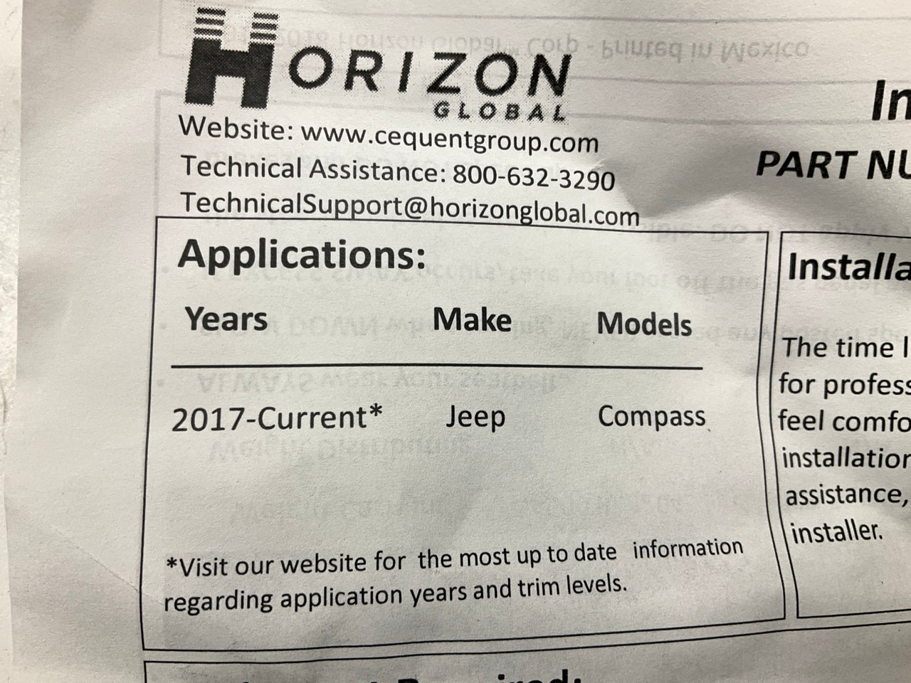 Reese 84144 Class 3 Trailer Hitch For 2017-2024 Jeep Compass