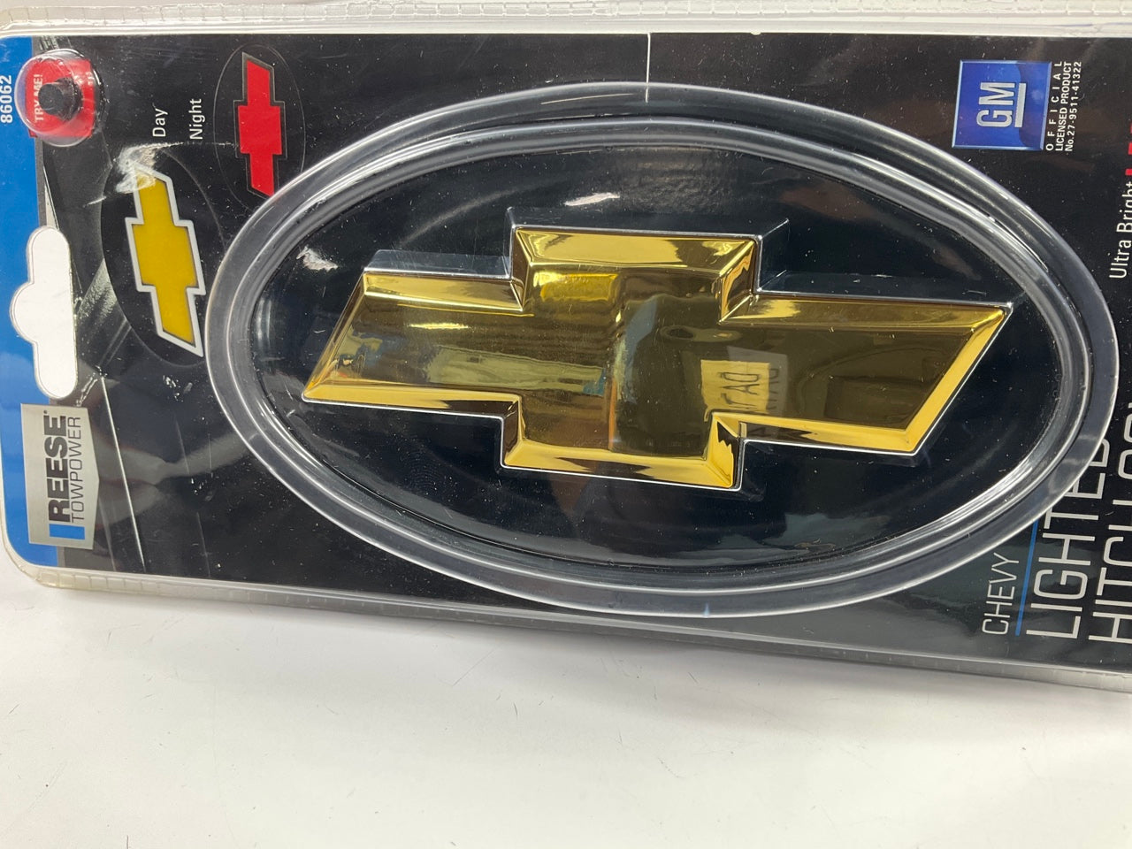 Reese 86062 LED Lighted ''Chevrolet Bowtie'' Hitch Cover For 1-1/4'' & 2'' Receivers
