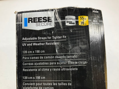 OPEN BOX - Reese 9424200 Adjustable Truck Bed Cargo Net, 55''x78'', Universal