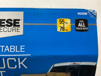 Reese 9424200 Cargo Adjustable Pickup Truck Safety Net - 55'' X 78''