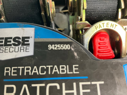 Reese 9425500 Ratchet Tie Down Straps, 6 FOOT, 500 Lbs Load Limit, PAIR