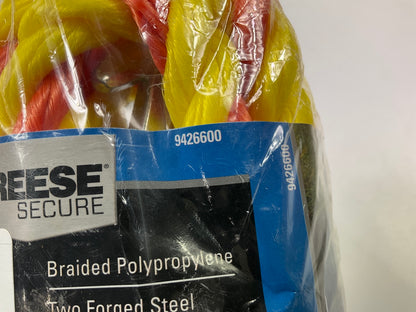 Reese 9426600 Secure Tow Rope, 5/8 In. Diameter W/ Keeper Hooks