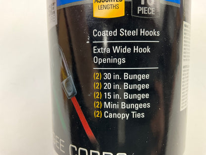 Reese 9428900 Secure Bungee Cord Assortment, 10-Piece Jar