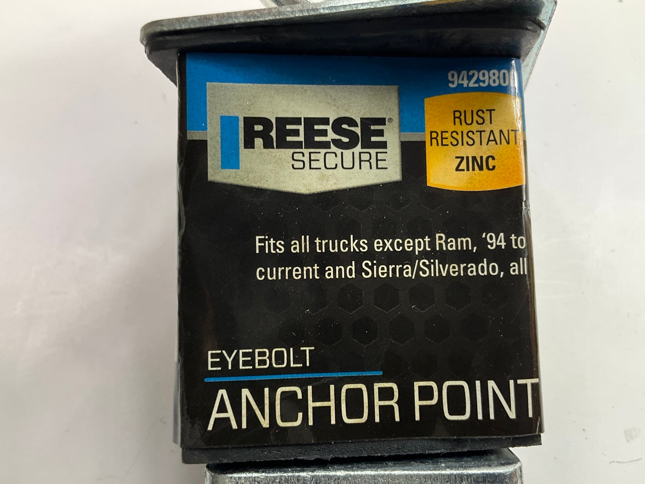 (2) Reese 9429800 Stake Pocket Secure Eye Bolt Anchor Points For Pickup Trucks