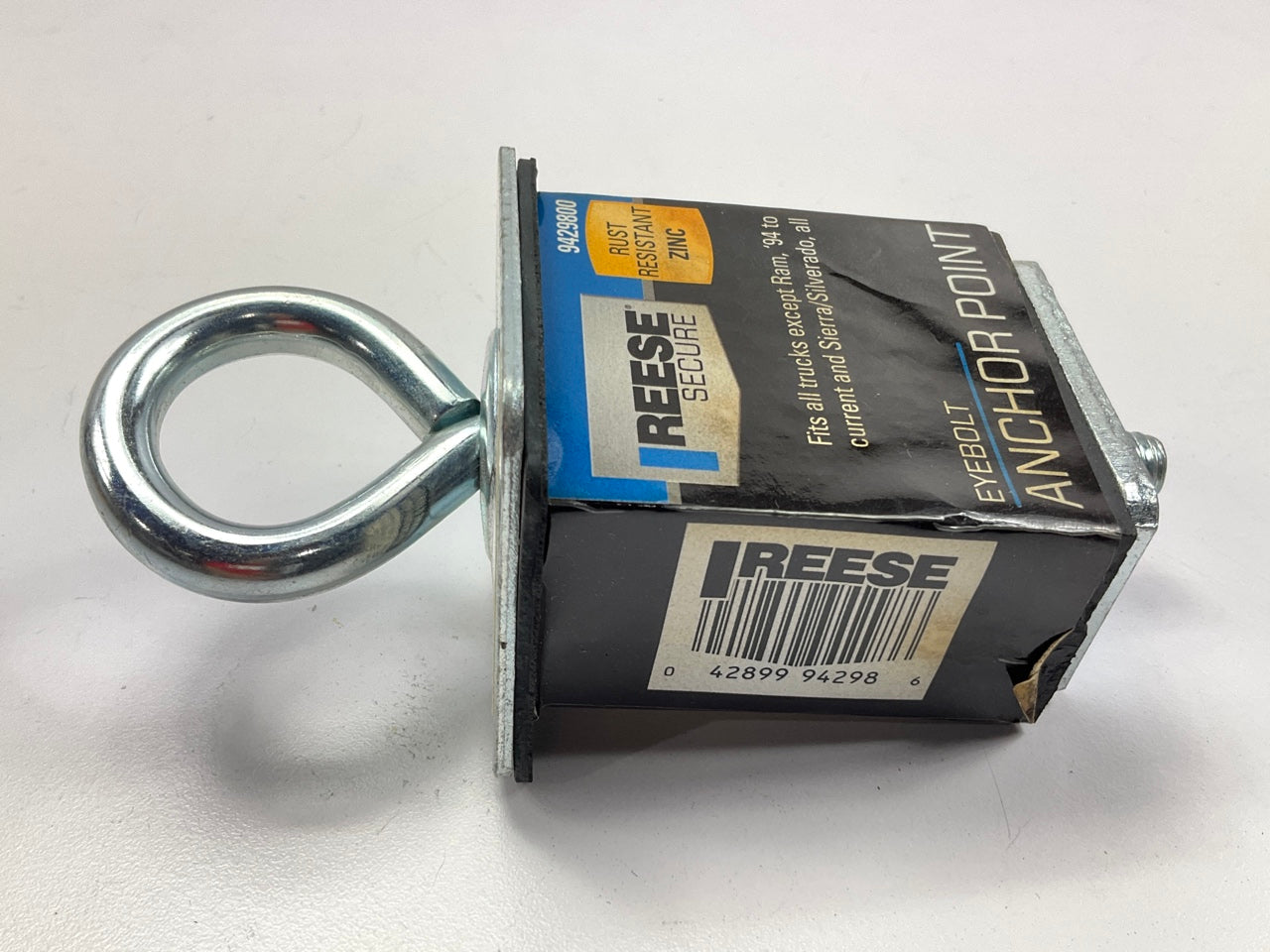 Reese 9429800 Pick Up Truck Stake Pocket Secure Eye Bolt Anchor Point