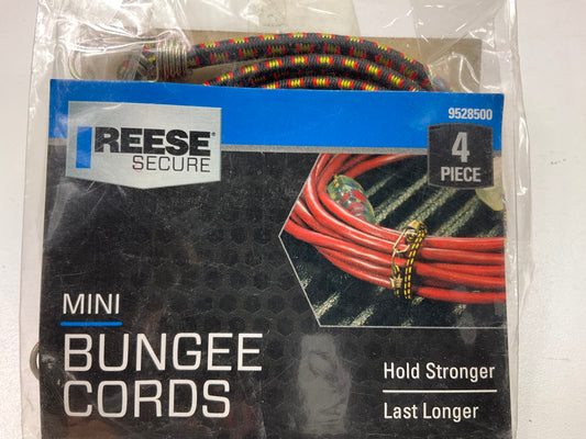 Reese 9528500 Secure Mini Bungee Cords, 10 In., Red And Black