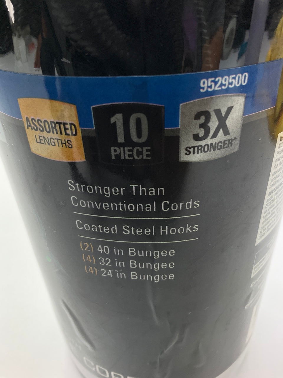 REESE 9529500 Secure Triple Strength Bungee Cord Assortment Pack, 10 Piece
