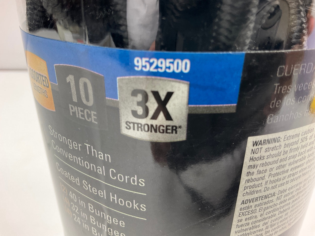 REESE 9529500 Secure Triple Strength Bungee Cord Assortment Pack, 10 Piece