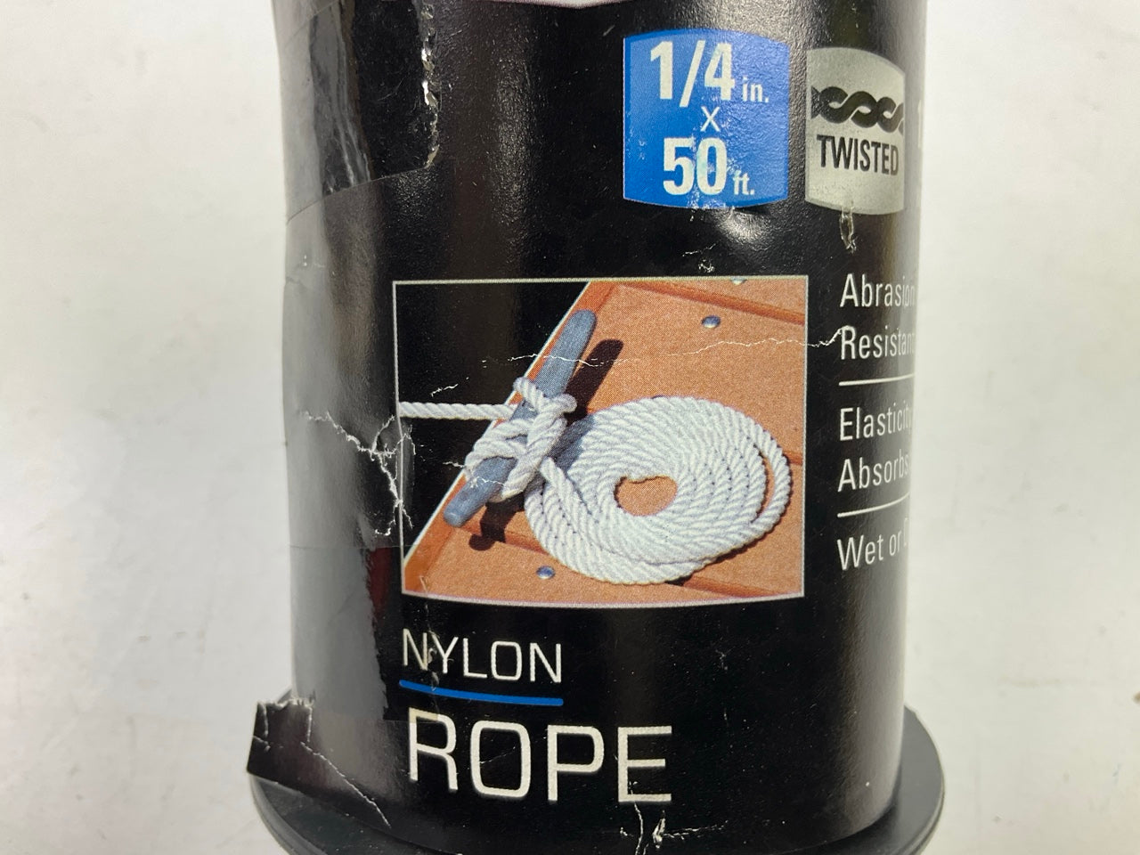 Reese 9540200 1/4'' X 50 Feet Nylon Rope For Securing Cargo, 124 Lbs Load Weight