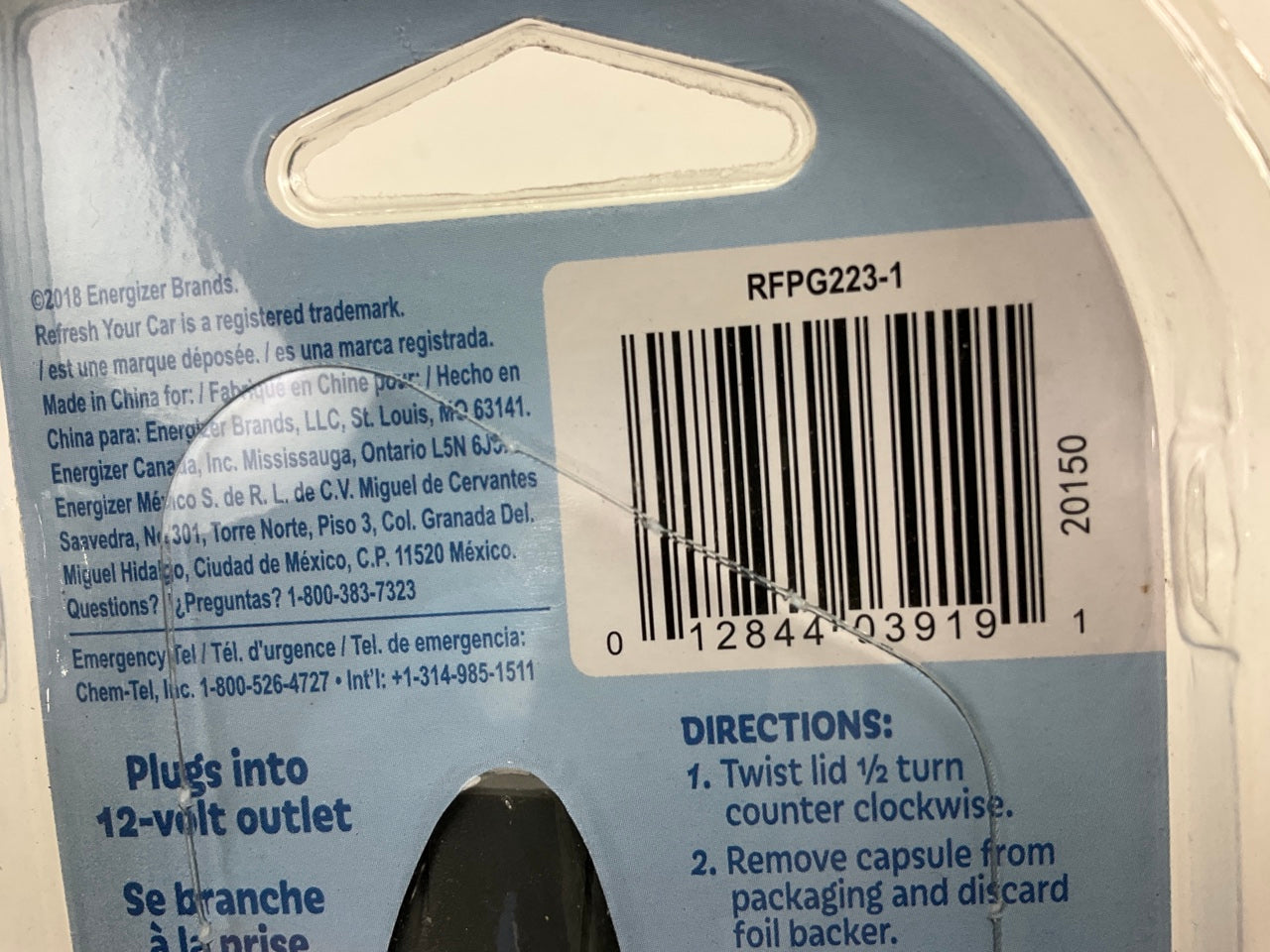 5 Pack - Refresh Your Car 12 Volt Plug In Air Freshener