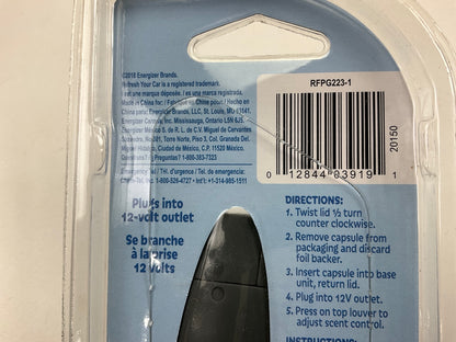 Refresh Your Car 12 Volt Plug In Air Freshener RFPG223