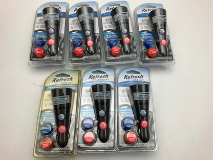Pack Of 7 - Refresh Your Car 12 Volt Plug In Air Freshener 12V