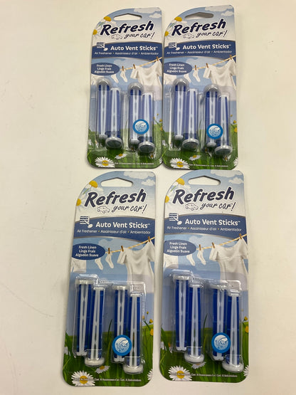 (20) Mixed Packs - Refresh Air Freshener Auto Vent Sticks