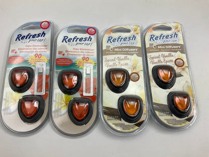 30 Mixed Pack, Refresh Your Car Air Freshener Odor Eliminator For Car Dealer Lot