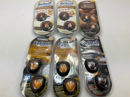 50 Pcs -  Refresh Your Car Dual Diffusers Air Freshener Mixed Lot - Actual Photo