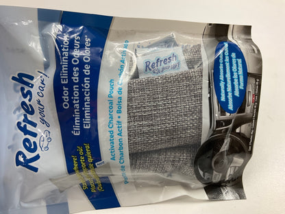 (5) Packs - Refresh  Activated Charcoal Pouch 45g Odor Elimator Air Fresheners